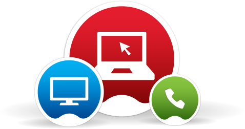 With Maxxsouth High-speed Internet, You'll Have Faster - Tv Internet Phone Icon (478x252), Png Download