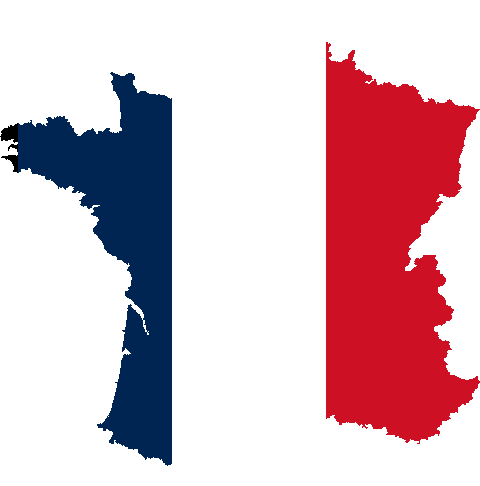 French Flag - France Country Map (480x486), Png Download