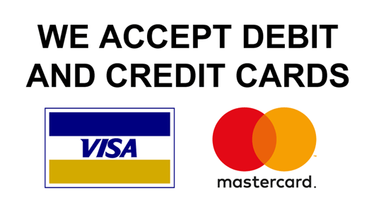 We Accept Debit And Credit Cards Sticker - We Accept Debit And Credit Cards (528x528), Png Download