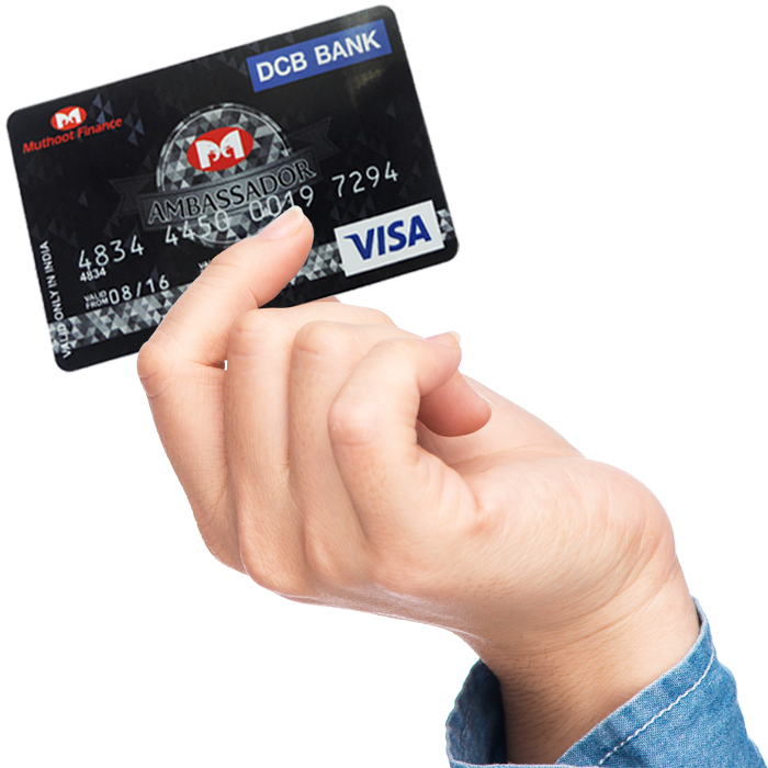 The “muthoot Finance Dcb Visa Card” Is Being Issued - Muthoot Finance Credit Card (700x700), Png Download