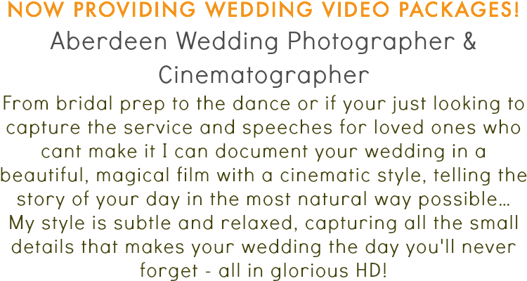Now Providing Wedding Video Packages Aberdeen Wedding - Paul Mavor Photography (752x526), Png Download