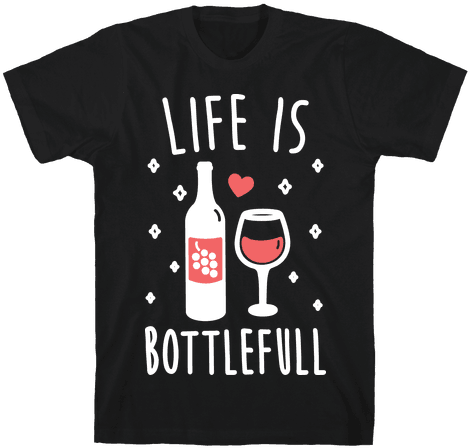 Life Is Bottlefull Mens T-shirt - Green Day God's Favorite Band Shirt (484x484), Png Download