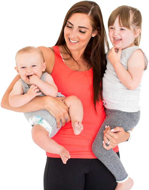 Aimee With Children Empty Basket - Child (600x771), Png Download