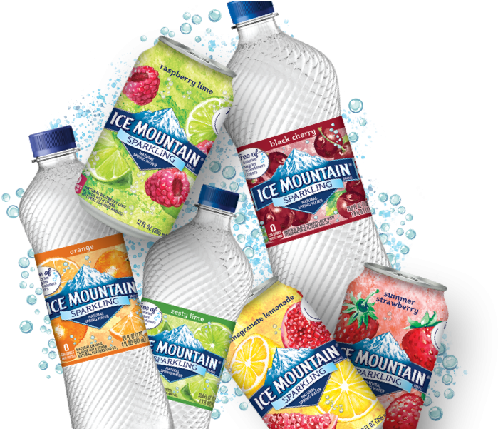Https - //www - Icemountainwater - Com/sparkling-water - Sparkling Ice Mountain Brand Natural Spring Water (705x600), Png Download