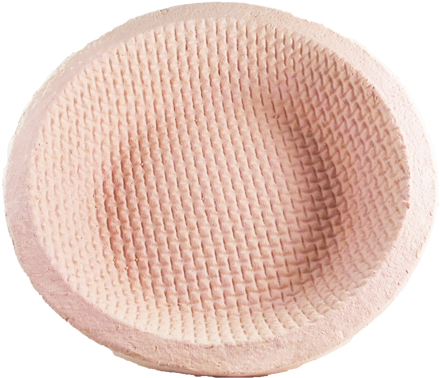 Round Banneton , Wood Pulp Waffle - Circle (450x639), Png Download