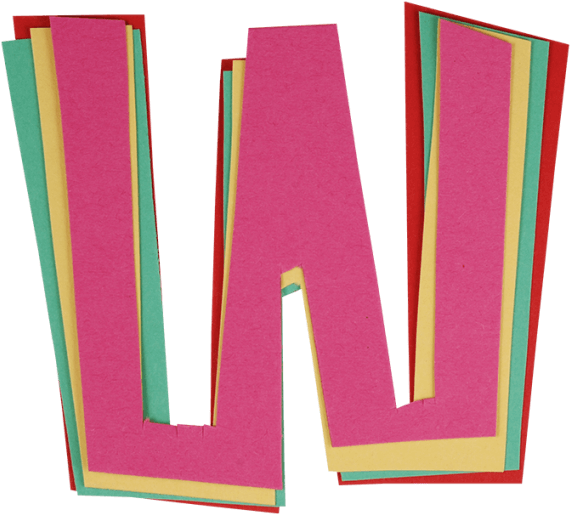 Color Paper Font - Color (595x595), Png Download