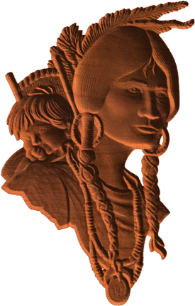 American Indian Woman Png (430x430), Png Download