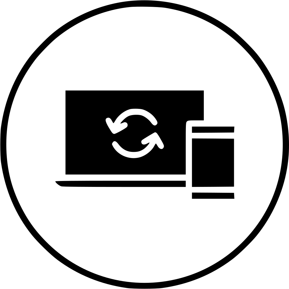 Png File - Sync Mobile Icon (981x982), Png Download