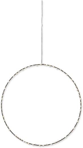 Black Metal Circle Led Light Decoration - Centimetre (480x640), Png Download