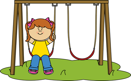 Swing Slide Clipart 3 By Joseph - Girl Swinging Clip Art (450x280), Png Download