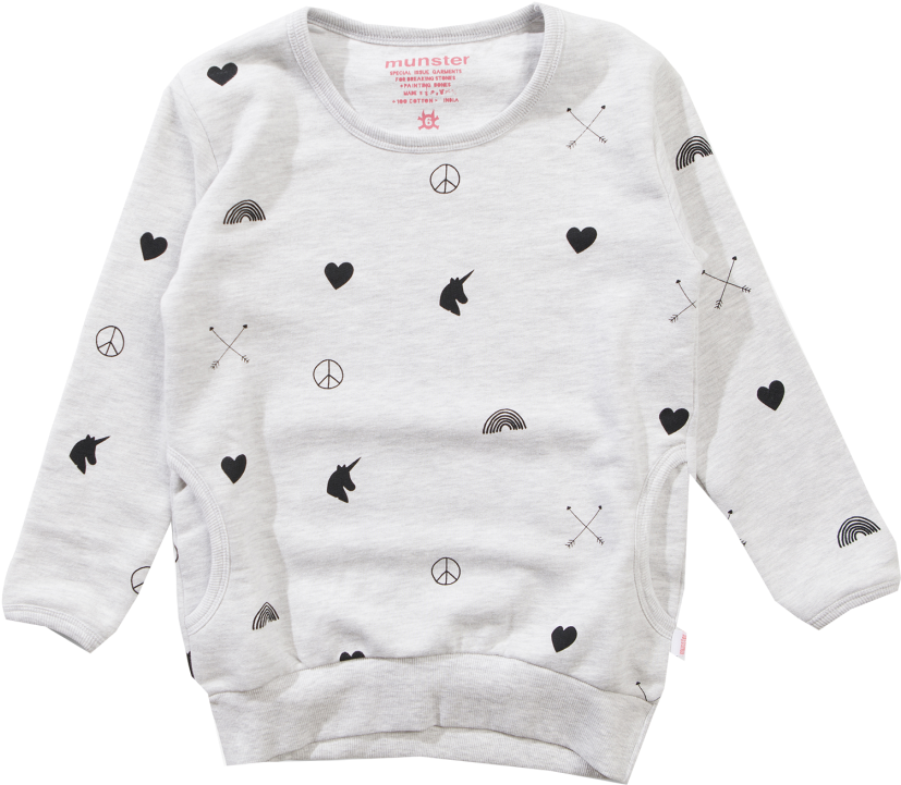 Munster Kids Love Arrow Sweatshirt - Long-sleeved T-shirt (960x720), Png Download