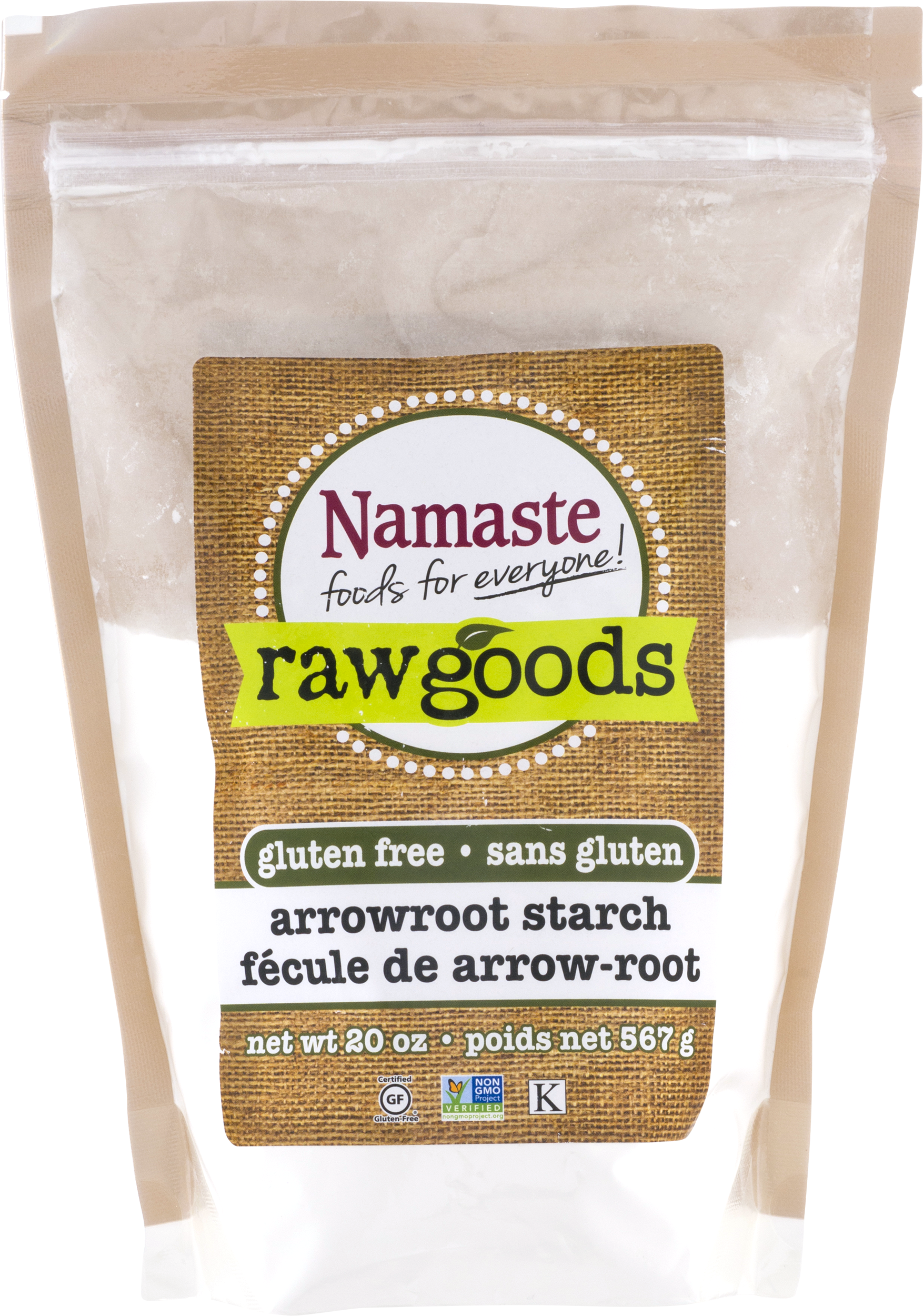 Namaste Foods Raw Goods Gluten Free Arrowroot Starch, - Namaste Foods Arrowroot Starch (1754x2500), Png Download