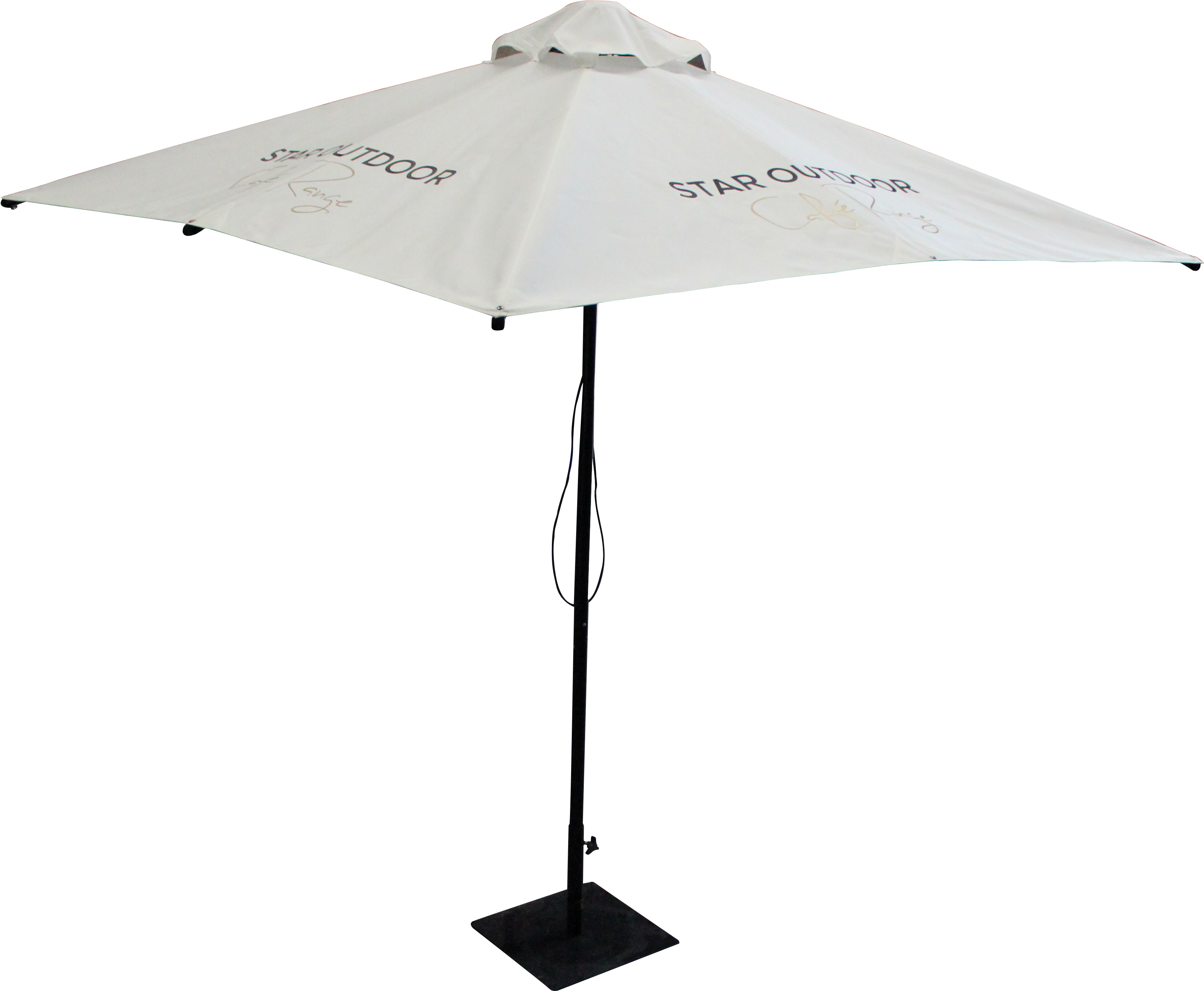 Mk Ii Cafe Umbrella White - Outdoor Cafe Umbrella Png (3456x3456), Png Download