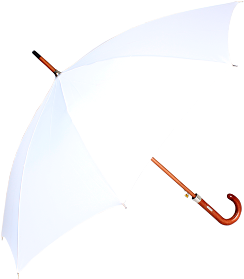 John's Woodking Auto Open Straight Fold Mono Colour - Umbrella (527x600), Png Download