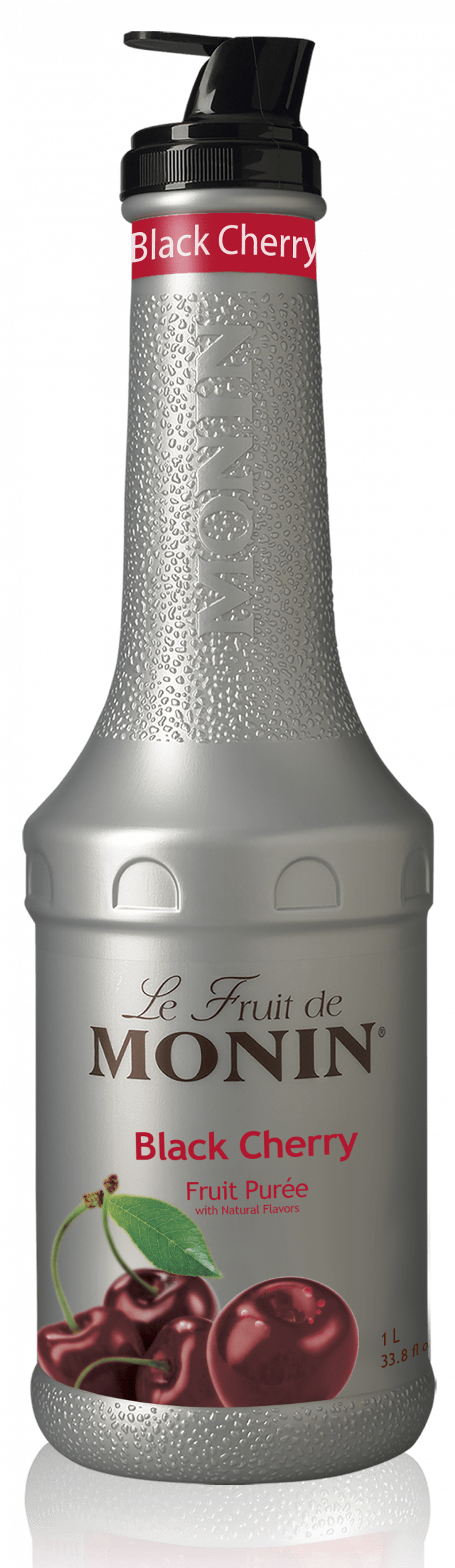 Etiqueta Atrás Puré De Black Cherry 1l - Monin Granny Smith Apple Puree (1161x2322), Png Download