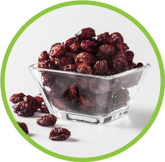Red Tart Cherry Whole Md Circle - Dried Fruit In Circle (562x562), Png Download