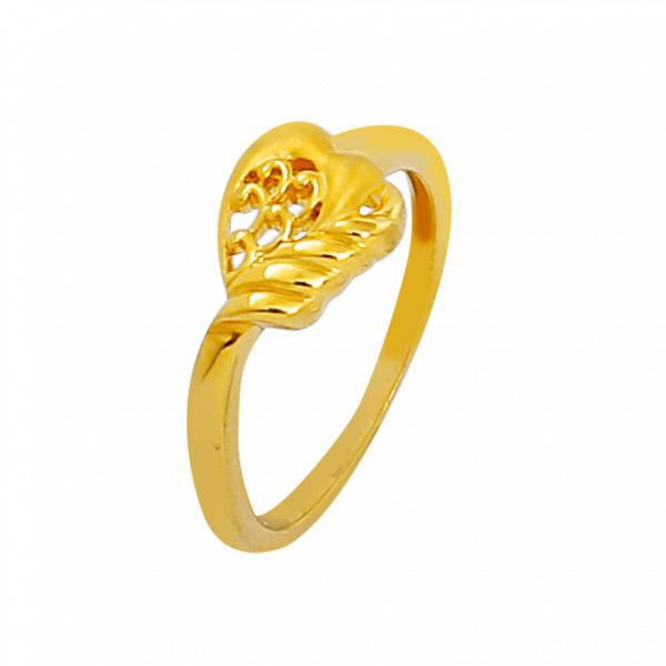 Gold Ring Designs For Females Without Stones - Ring Gold Design Simple (600x600), Png Download