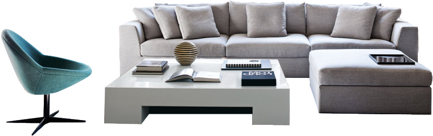 Sofa Coffee Table Png Element - Couch (1024x400), Png Download