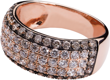 18k Rg - Bangle (500x332), Png Download