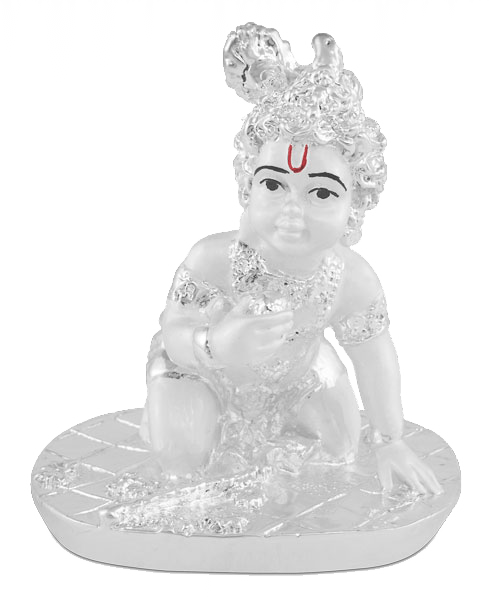 Makhan Chor Po - Statue (490x600), Png Download