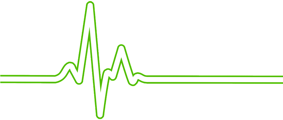 Ekg Png - Green Ekg (960x720), Png Download