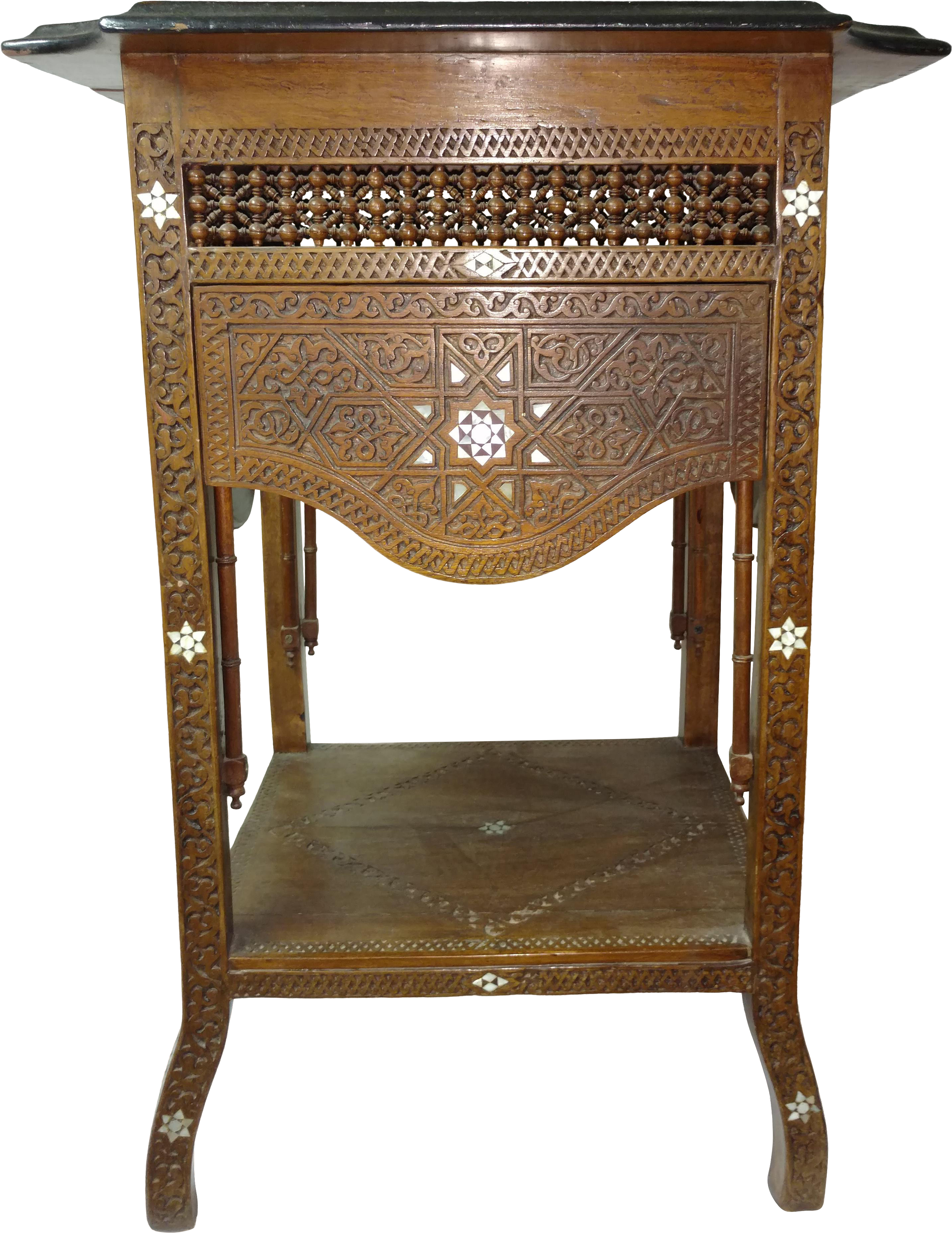 19th Century Anglo Indian Inlaid Wood Tea Table On - 19th Century (3176x4112), Png Download