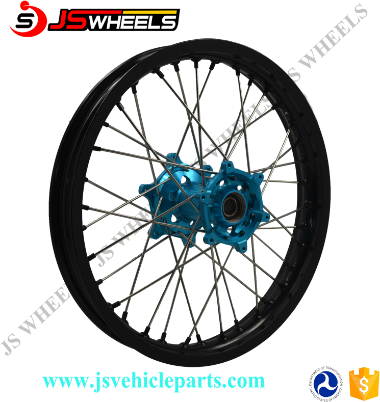 Js Wheels Yzf 250 450 Dirt Bike Wheels With Sprockets - 17 Rim 36 Spoke (750x800), Png Download