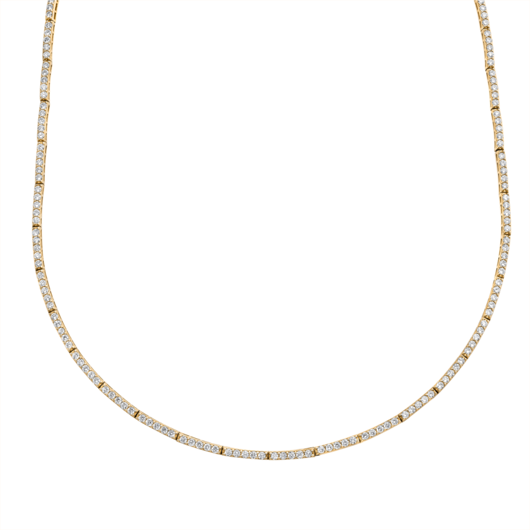 Perfect Diamond Eternity Necklace - Necklace (750x750), Png Download