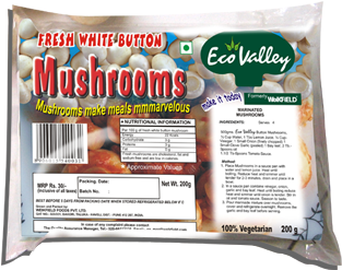 Fresh Button Mushrooms - Weikfield Mushroom (321x391), Png Download