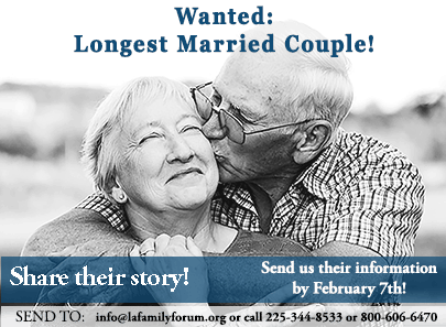 Louisiana Family Forum Opens Contest For State's Longest - Grandfather And Grandmother Sweet (405x297), Png Download