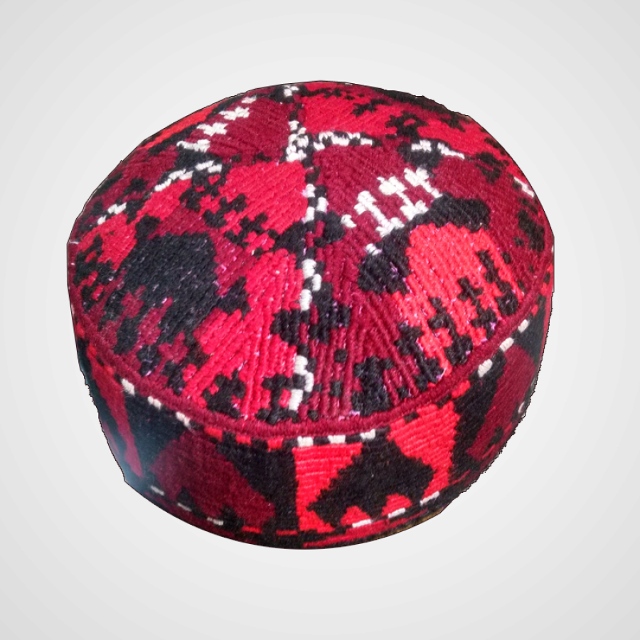 Uzbek / Afghani Full Skull Kulla / Cap / Topi Mkc-170 - Manzoor Pashteen Cap For Sale (900x900), Png Download