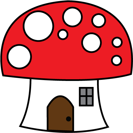 Eri*doodle Mushroom House Red And White In Png Format - Mushroom House Transparent (569x568), Png Download