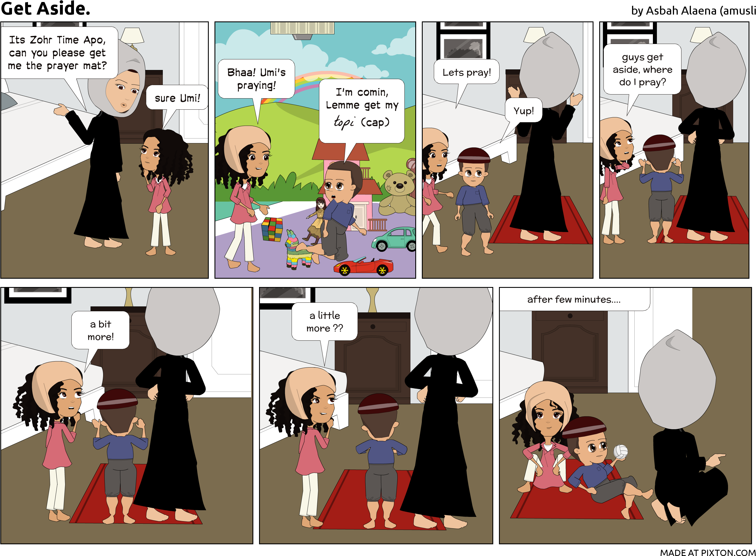 Muslim Toddler Comic - Comics (2692x1974), Png Download