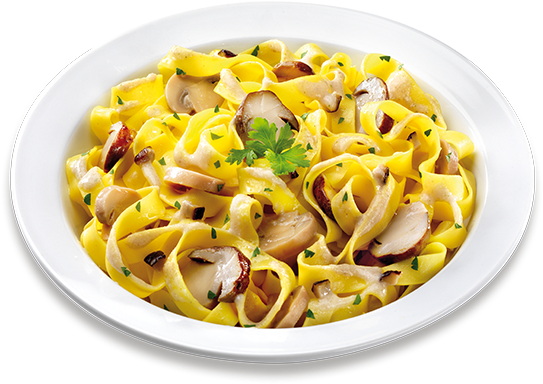 Tagliatelle Pasta With Mushrooms - Carbonara (750x550), Png Download