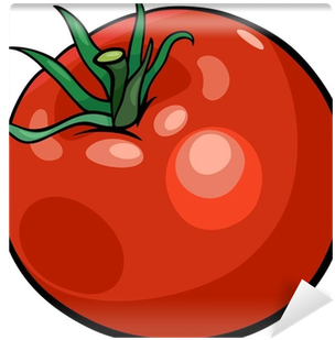 Tomato Vegetable Cartoon Illustration Wall Mural • - Tomaat Cartoon (400x400), Png Download