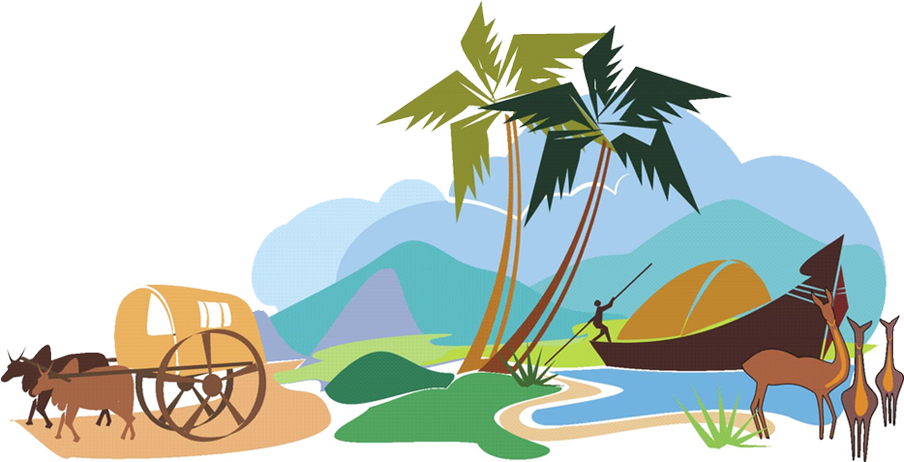 Resort Clipart Kerala Coconut Tree - Kerala Clipart (1087x513), Png Download