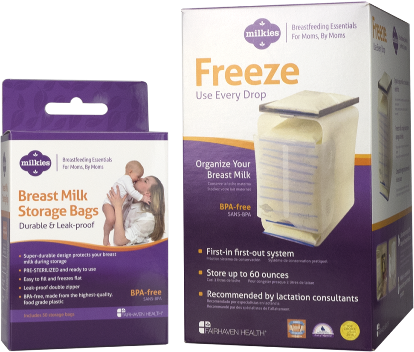 Milk Storage Bundle - Milkies Breast Milk Storage Bags (870x1024), Png Download