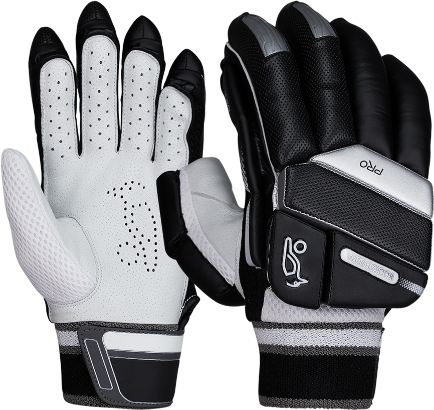 Kookaburra T20 Pro Batting Gloves Black - 2018 Kookaburra T20 Pro Cricket Gloves - Black (600x600), Png Download