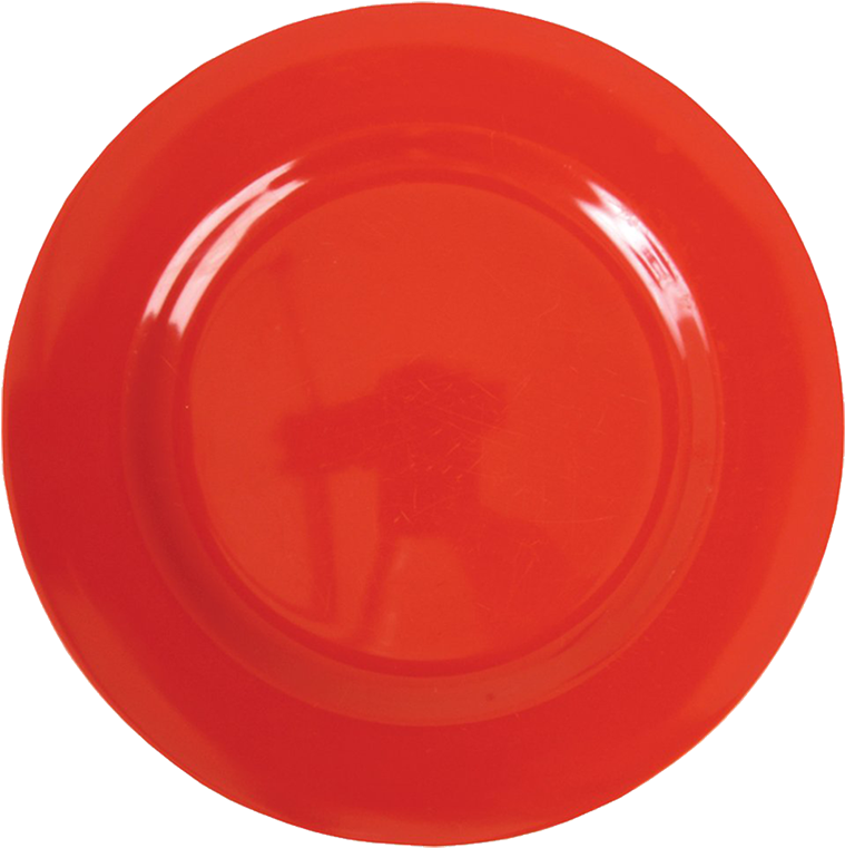 Red Melamine Side Plate Kids Plate Rice Dk - Melamine Dinner Plate In Red By Rice Dk (1024x1024), Png Download