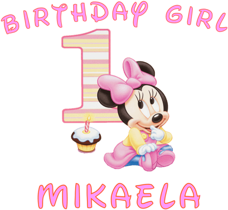 15 Minnie Mouse 1st Birthday Png For Free Download - Minnie Mouse Baby 1 (570x452), Png Download