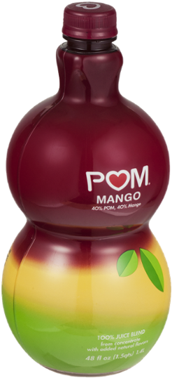 Pom 100% Juice Blend Mango (600x600), Png Download