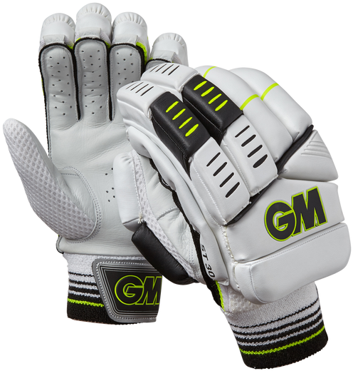 Image - Gunn Moore St30 Rh Batting Gloves White Black (593x600), Png Download