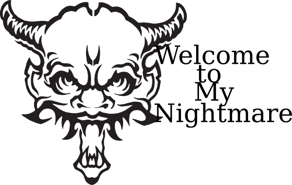 Welcome To My Nightmare Clip Art - Cafepress Demons Exist Samsung Galaxy S8 Plus Case (600x380), Png Download