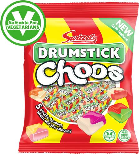 Drumstick Choos - Swizzels Choos (500x500), Png Download