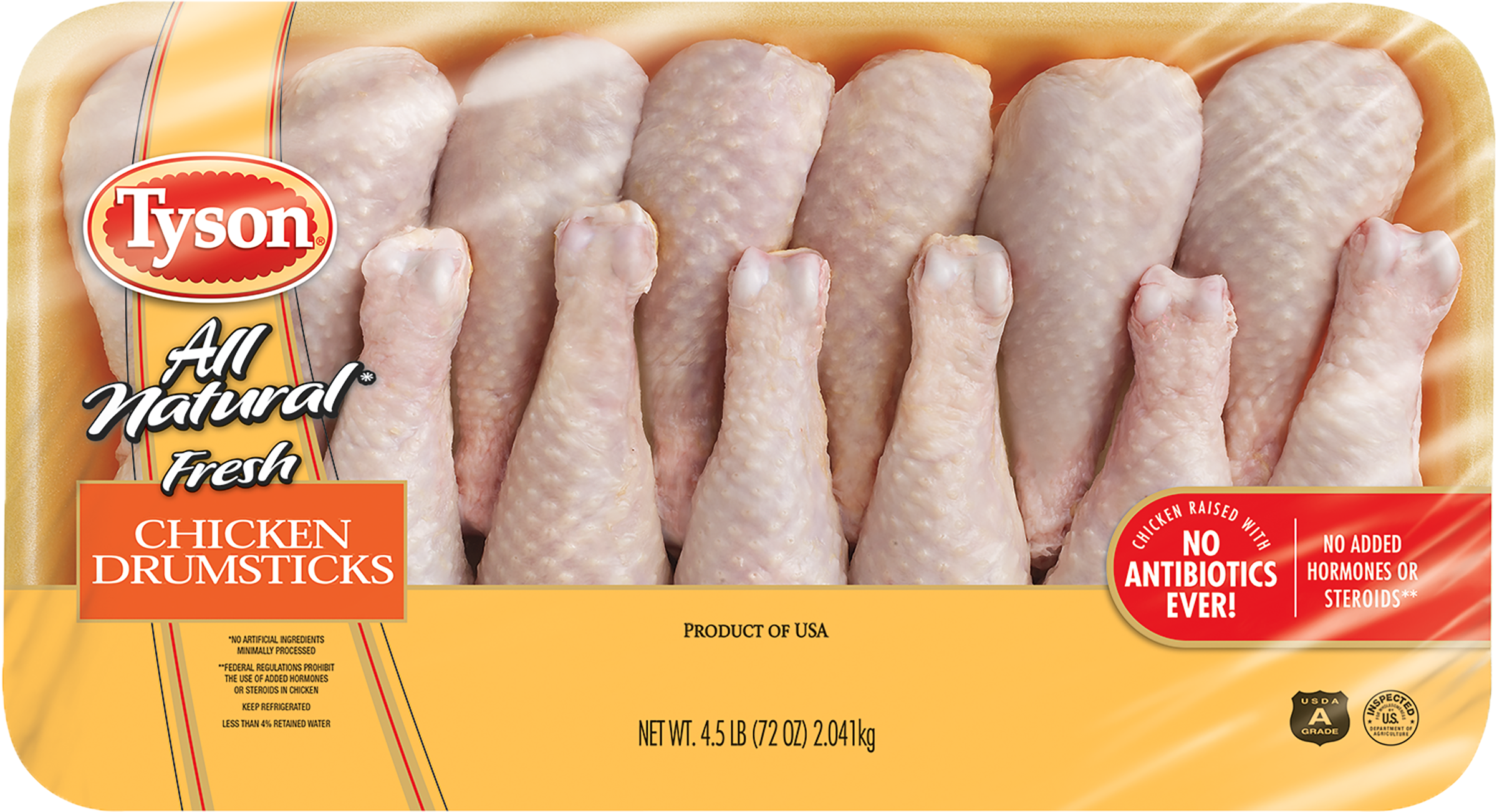 Tyson - Fresh Chicken Tyson Chicken Drumsticks (2400x2400), Png Download