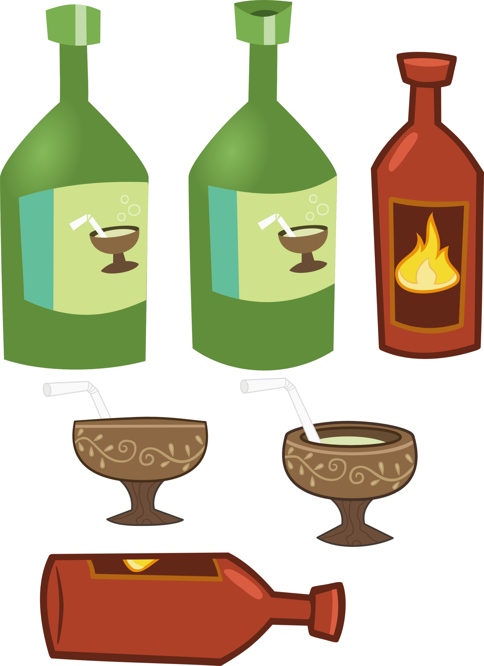 Climbing Ladder Clipart - Mlp Drinks (1600x2201), Png Download