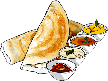 Mini Dosa - Dosa (487x281), Png Download