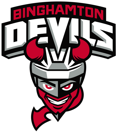 Binghamton Devils Logo - Binghamton Devils Hockey (500x565), Png Download