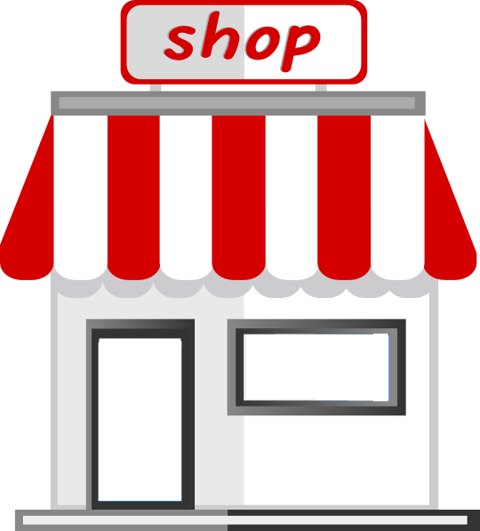 Shop Clipart Sari Sari - Cartoon Shop Front (540x597), Png Download
