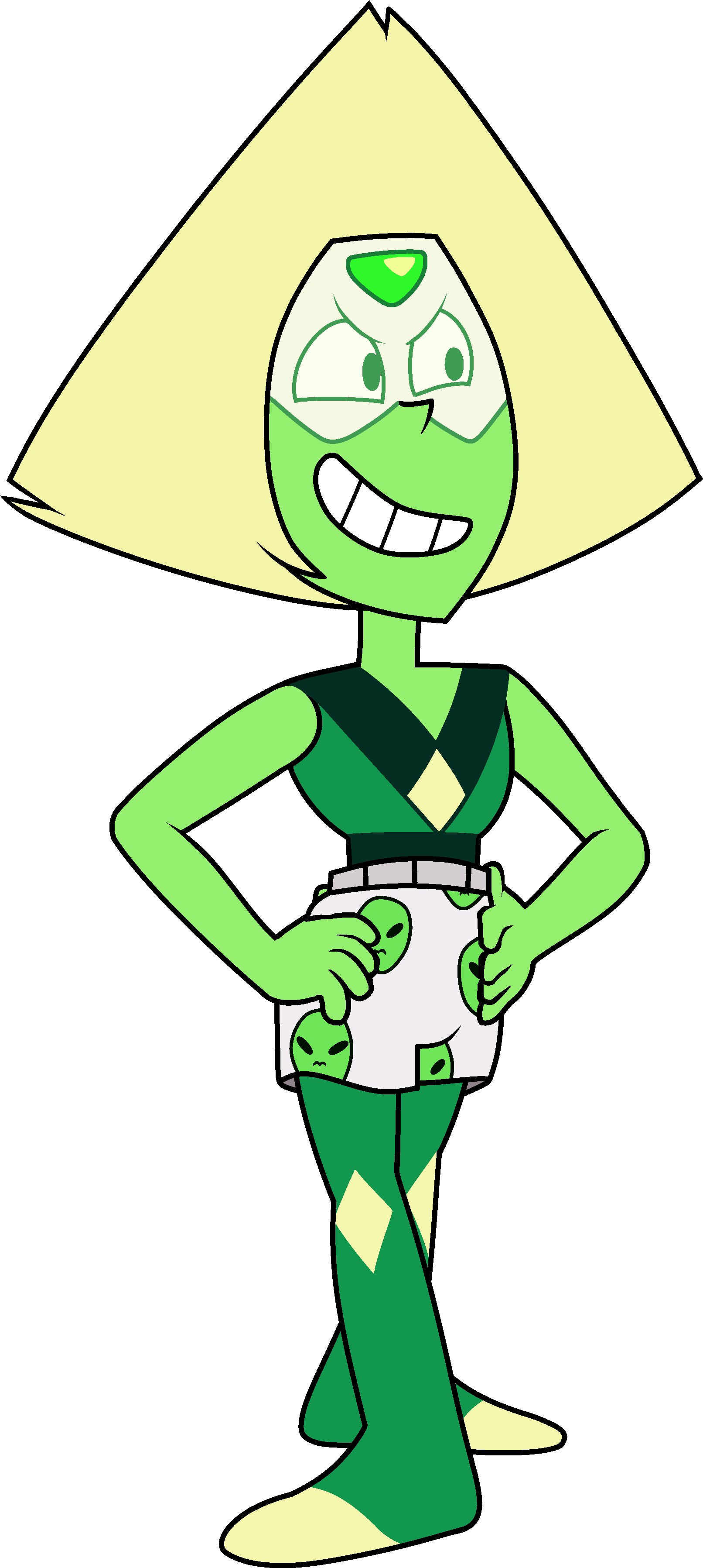 Peridot - Shorts - Peridot From Steven Universe (2000x3810), Png Download